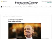 Bild zum Artikel: EIL: Schauspieler Bruno Ganz ist tot