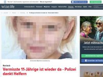 Bild zum Artikel: Rostock: Asteja Katrin (11) seit gestern vermisst - Wer hat sie gesehen?