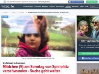 Bild zum Artikel: Großeinsatz in Guxhagen: Mädchen (5) von Spielplatz verschwunden - Dramatische Suche in Hessen