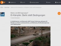Bild zum Artikel: IS-Kämpfer: Berlin stellt Bedingungen