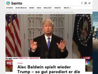 Bild zum Artikel: Alec Baldwin spielt wieder Trump – so gut parodiert er die Notstands-Rede