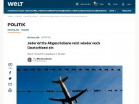 Bild zum Artikel: Laut Schätzungen reist jeder dritte Abgeschobene wieder nach Deutschland ein