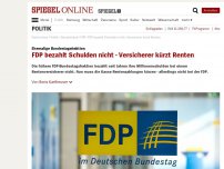 Bild zum Artikel: Ehemalige Bundestagsfraktion: FDP bezahlt Schulden nicht - Versicherer kürzt Renten