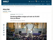 Bild zum Artikel: Bundestagsdiäten steigen auf mehr als 10.000 Euro pro Monat