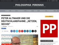 Bild zum Artikel: Peter Altmaier und die Deutschlandfahne: „Setzen, sechs!“
