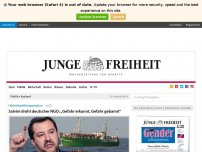 Bild zum Artikel: Salvini droht deutscher NGO: „Gefahr erkannt, Gefahr gebannt“
