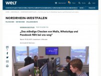 Bild zum Artikel: „Das ständige Checken von Mails, WhatsApp und Facebook fällt bei uns weg“