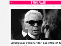 Bild zum Artikel: Eilmeldung: Designer Karl Lagerfeld ist tot