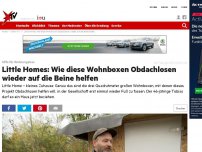 Bild zum Artikel: Hilfe für Wohnungslose: Little Homes: Wie diese Wohnboxen Obdachlosen wieder auf die Beine helfen