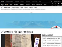 Bild zum Artikel: 21.280 Euro: Fan tippt FCB richtig