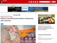 Bild zum Artikel: - Verunreinigung durch krebserregende Stoffe: Rückruf von Blutdruck-Senkern Irbesartan und Losartan - Patienten sollten sofort Arzt aufsuchen