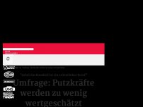 Bild zum Artikel: Umfrage: Putzkräfte werden zu wenig wertgeschätzt