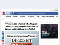 Bild zum Artikel: “Protagonistin erfunden”: SZ Magazin trennt sich von preisgekröntem Autor – Spiegel und Zeit überprüfen Artikel