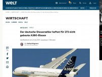 Bild zum Artikel: Der deutsche Steuerzahler haftet für 273 nicht gebaute A380-Riesen