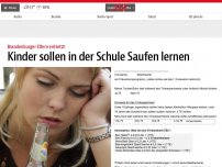 Bild zum Artikel: Kinder sollen in der Schule Saufen lernen