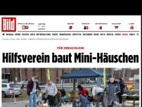 Bild zum Artikel: Für Obdachlose - Hilfsverein baut Mini-Häuschen