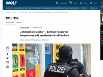 Bild zum Artikel: „Mindestens sechs“ – Berliner Polizisten kooperieren mit arabischen Großfamilien