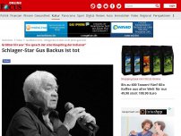 Bild zum Artikel: Größter Hit war 'Da sprach der alte Häuptling der Indianer' - Schlager-Star Gus Backus ist tot