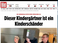 Bild zum Artikel: Er vergewaltigte 2 Mädchen (5) - Dieser Kindergärtner ist ein Kinderschänder