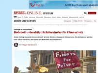 Bild zum Artikel: Umfrage in Deutschland: Mehrheit unterstützt Schülerstreiks für Klimaschutz