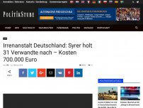 Bild zum Artikel: Irrenanstalt Deutschland: Syrer holt 31 Verwandte nach – Kosten 700.000 Euro