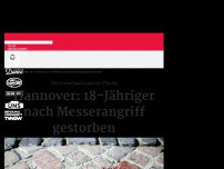 Bild zum Artikel: Hannover: 18-Jähriger nach Messerangriff gestorben