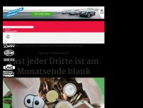 Bild zum Artikel: Fast jeder Dritte in Deutschland hat am Monatsende kein Geld mehr übrig