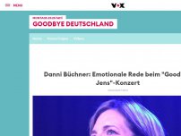 Bild zum Artikel: Danni Büchners emotionale Rede beim 'Goodbye Jens'-Konzert