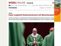 Bild zum Artikel: Vatikan: Papst vergleicht Kindesmissbrauch mit Menschenopfern