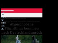Bild zum Artikel: Abgeschobene Flüchtlinge kommen nach Deutschland zurück