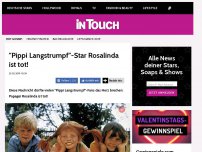 Bild zum Artikel: 'Pippi Langstrumpf'-Star ist tot!