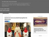Bild zum Artikel: Katholische Kirche beschließt Burkapflicht für Ministranten