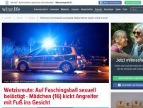 Bild zum Artikel: Wetzisreute: Auf Faschingsball sexuell belästigt - Mädchen (16) kickt Angreifer mit Fuß ins Gesicht