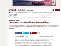 Bild zum Artikel: Verdachtsfälle in NRW: Polizei warnt vor mutmaßlichem Kindesentführer