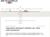 Bild zum Artikel: Opposition kritisiert Günther als 'Anti-Auto-Senatorin'