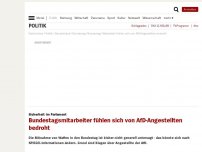 Bild zum Artikel: Sicherheit im Parlament: Bundestagsmitarbeiter fühlen sich von AfD-Angestellten bedroht