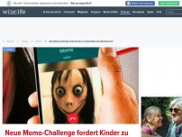 Bild zum Artikel: Neue Momo-Challenge fordert Kinder zu Gewalttaten und Selbstmord auf