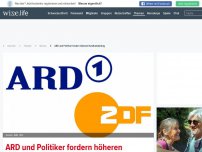 Bild zum Artikel: ARD und Politiker fordern höheren Rundfunkbeitrag