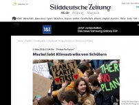 Bild zum Artikel: 'Fridays For Future': Merkel lobt Klimastreiks von Schülern
