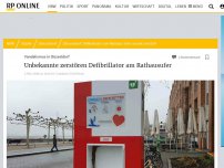 Bild zum Artikel: Vandalismus in Düsseldorf: Unbekannte zerstören Defibrillator am Rathausufer