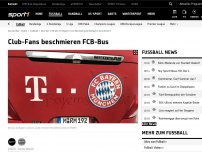 Bild zum Artikel: Club-Fans beschmieren Bus der FCB-Junioren