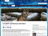 Bild zum Artikel: Schulze will mit 'Lex Wolf' Abschuss erleichtern