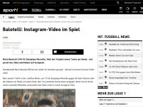 Bild zum Artikel: Balotelli: Instagram-Video im Spiel