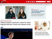 Bild zum Artikel: Kritik an neuer CDU-Chefin - Habeck schwer enttäuscht: Stück für Stück begräbt AKK den Traum von Schwarz-Grün