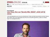 Bild zum Artikel: Nach Schlaganfall: Luke Perry, Star aus 'Beverly Hills, 90210', stirbt mit 52 Jahren