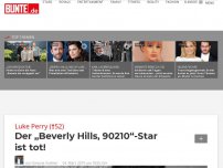 Bild zum Artikel: Luke Perry (†52): Der „Beverly Hills, 90210“-Star ist tot!