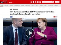 Bild zum Artikel: 2030 durchaus denkbar: CDU-Fraktionschef kann sich Muslim als Bundeskanzler vorstellen