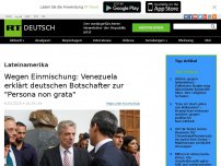 Bild zum Artikel: Wegen Einmischung: Venezuela erklärt deutschen Botschafter zu 'Persona non grata'