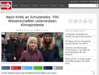 Bild zum Artikel: Nach Kritik an Schulstreiks: 700 Wissenschaftler unterstützen Klimaproteste