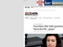 Bild zum Artikel: CSU-Politikerin Dorothee Bär hält gendergerechte Sprache für „gaga“